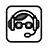 Icon of a support headset